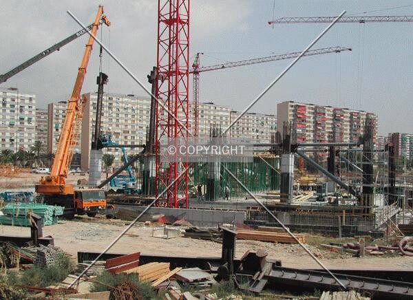 General view of the construction site