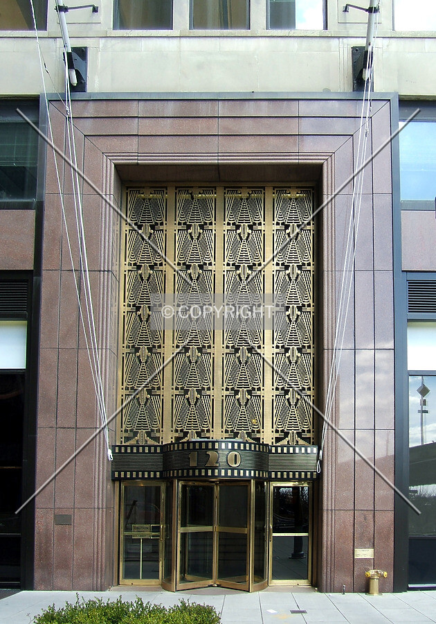 View from the southwest on Wall Street