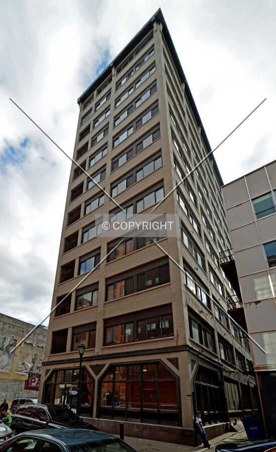 View from the northwest on Sansom Street