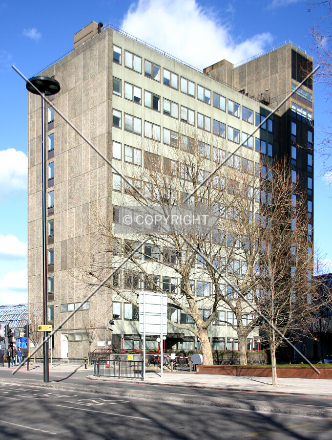 View northeast from Lambeth Palace Road