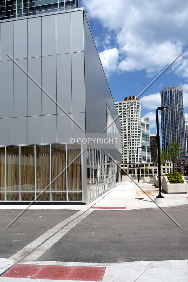 Retail storefront, view to the north