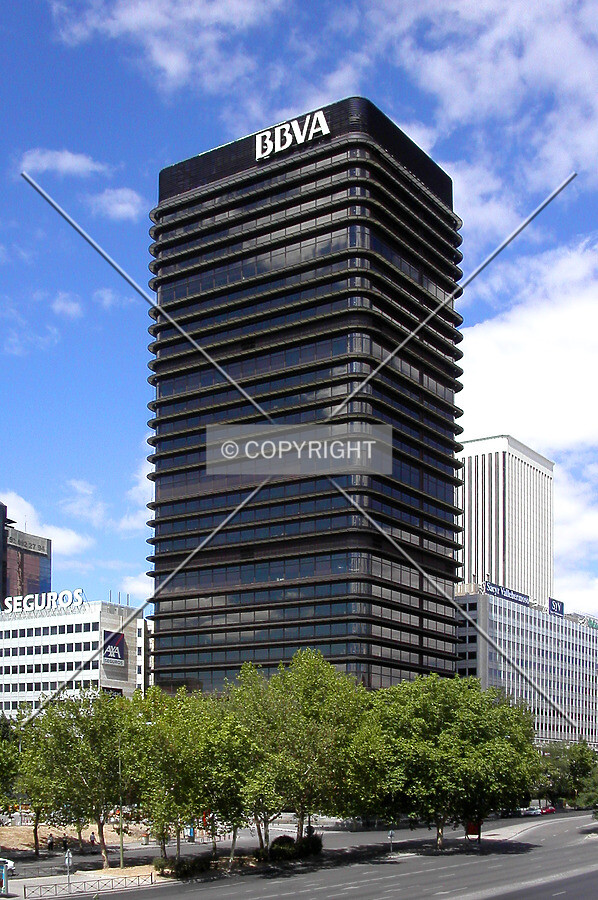 As seen from across La Castellana