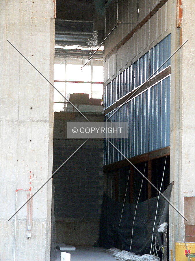 View inside the elevator lobby area