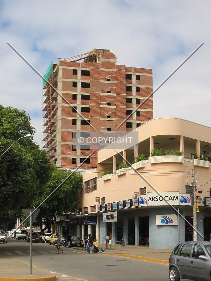 As seen from the other side of the block