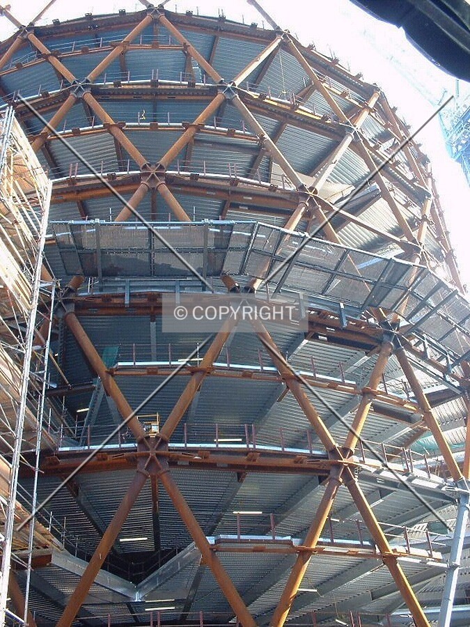 Close up view showing one of the spiralling atria (28/03/02)