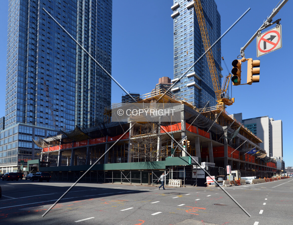 View from the east at 43rd Street and 11th Avenue