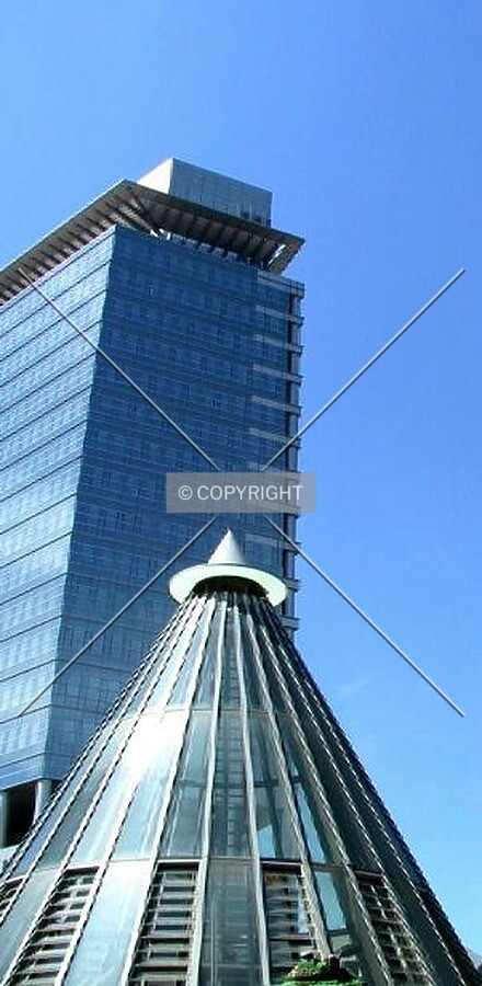 Top half of building