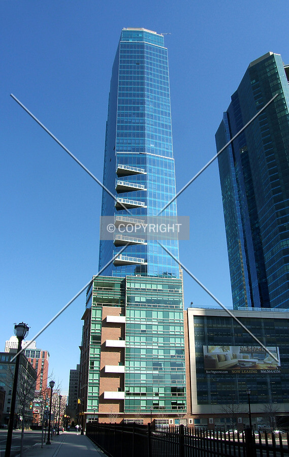 View from the southwest along Greene Street