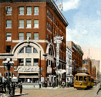 Vintage view from the southwest