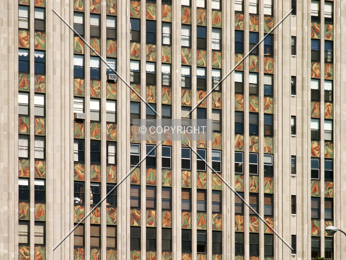 Section of the east facade