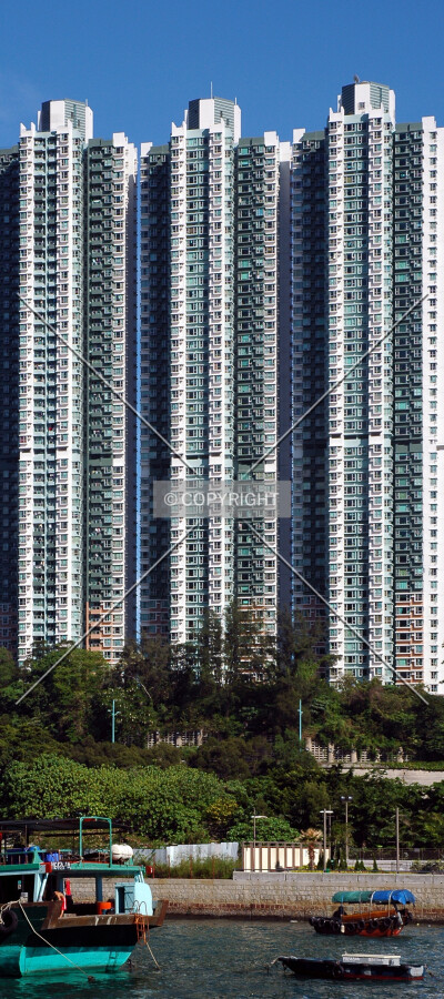 Sandwiched between Towers 1 and 3