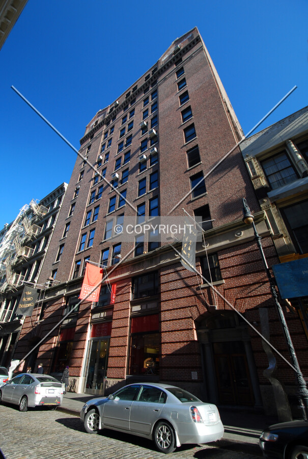 Looking up from Greene Street