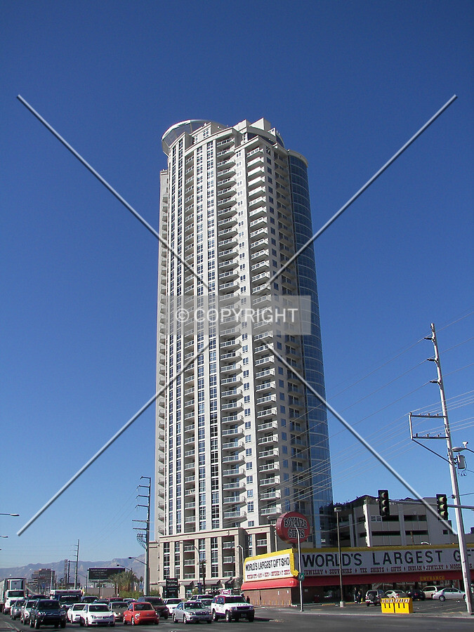 View from the north on Las Vegas Boulevard