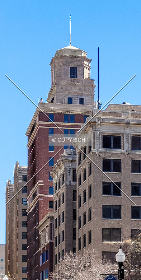 Upper floors from the northwest; April 2, 2021