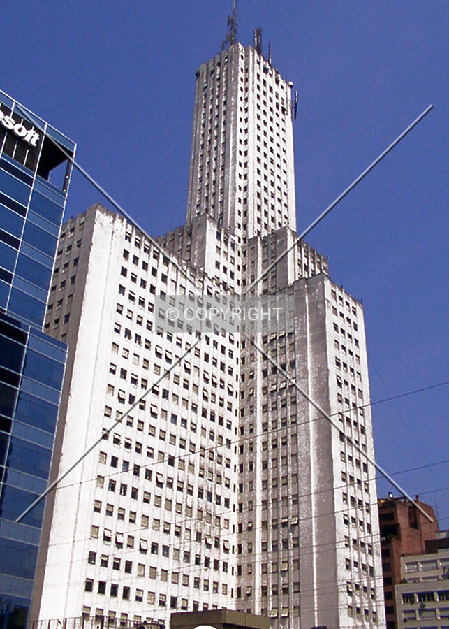 View from the northeast, looking up