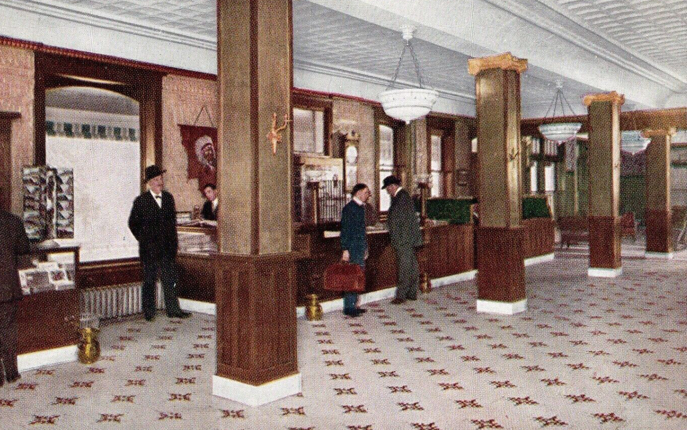 Vintage view of the office and lobby
