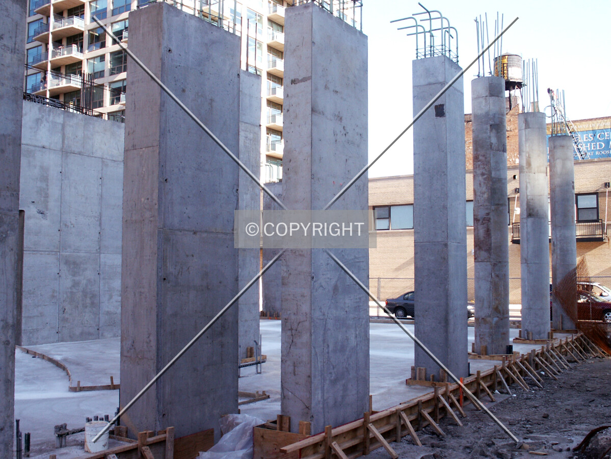 Shear wall slabs on Michigan Avenue