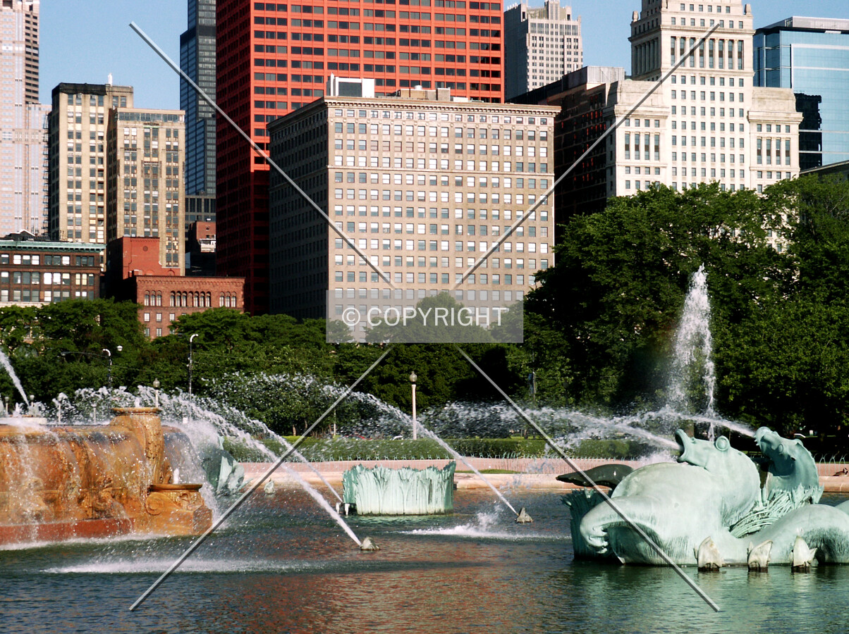View over Buckingham Fountain