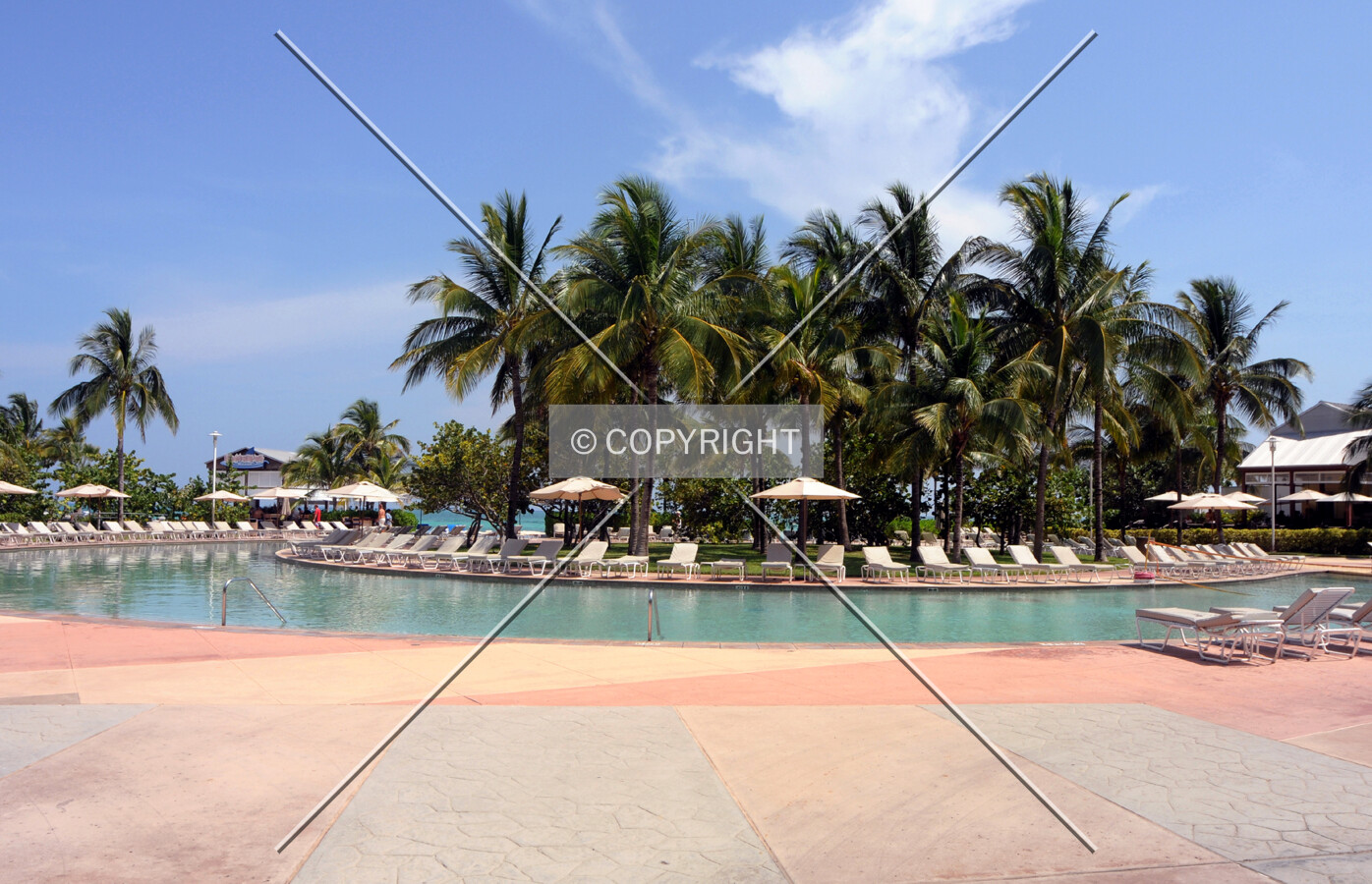 View of pool area from the north