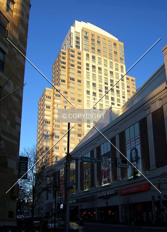 View from the west across Main Street