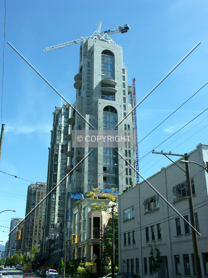View north on Richards Street