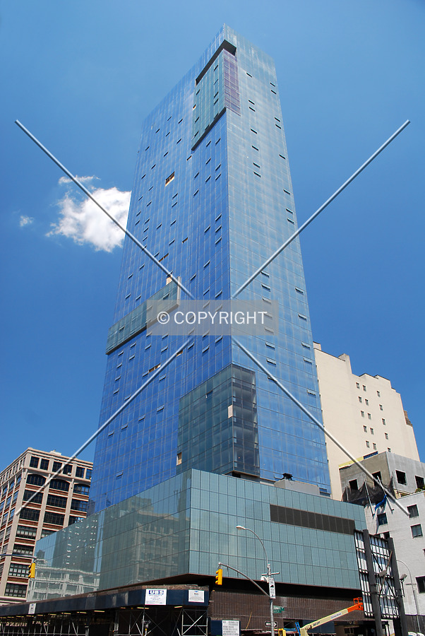 Looking up from Varick Street