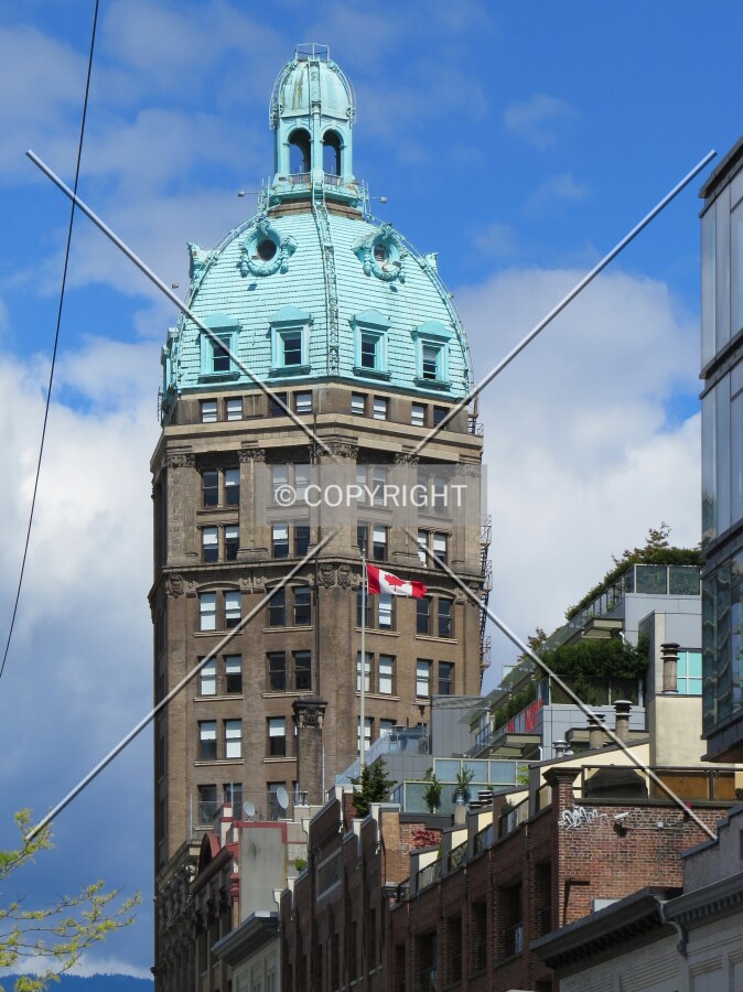 View to the northeast along Beatty Street
