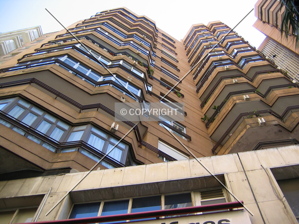 Looking up from the south