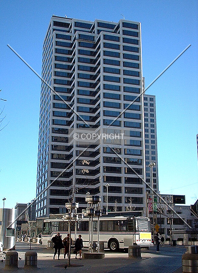 View to the east from Walnut Street