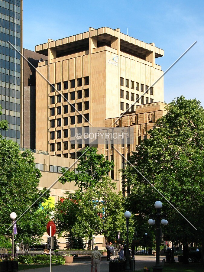 View to the southeast across Rice Park