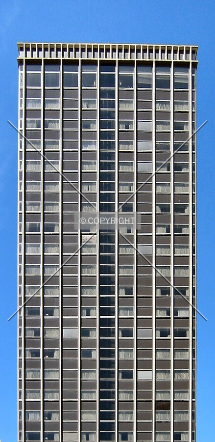 South elevation from Kellogg Boulevard