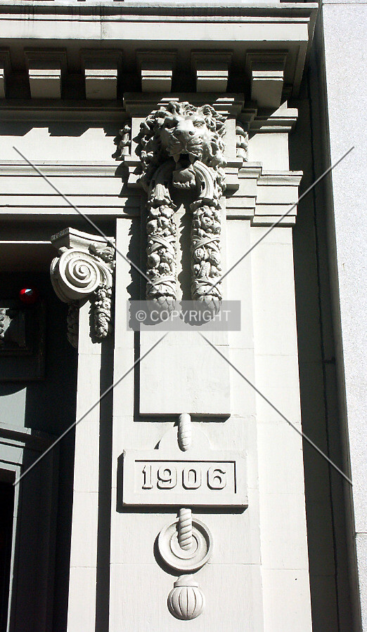 Facade detail near entrance