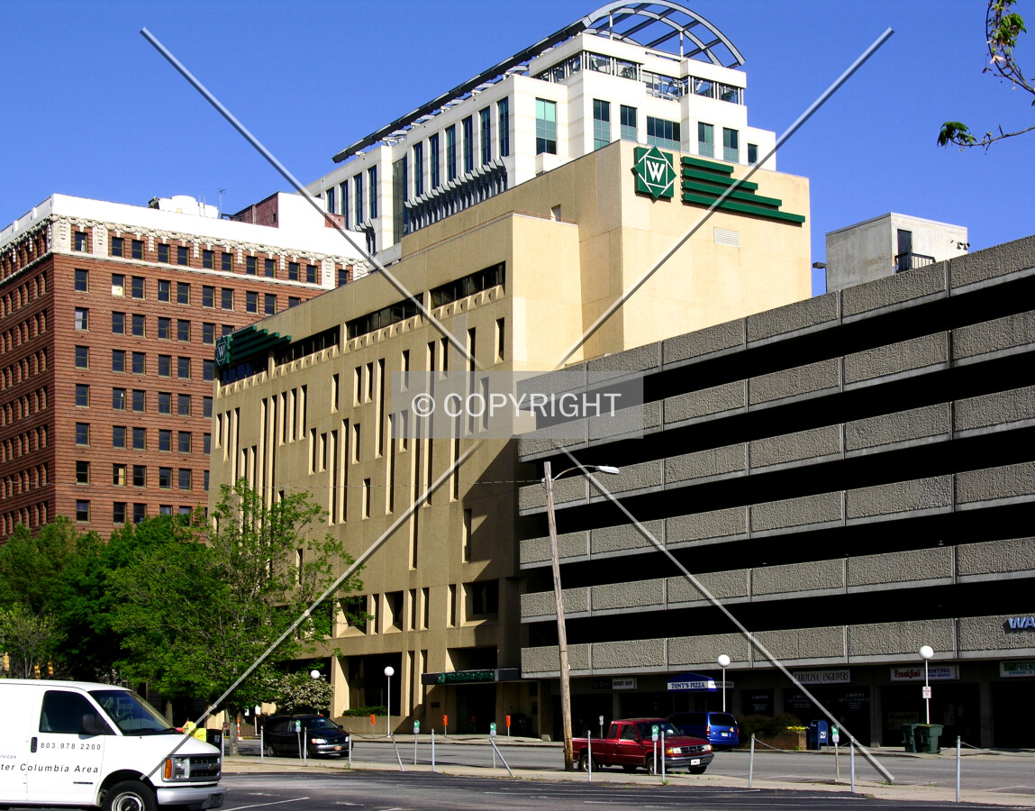 Looking southeast from Washington Street