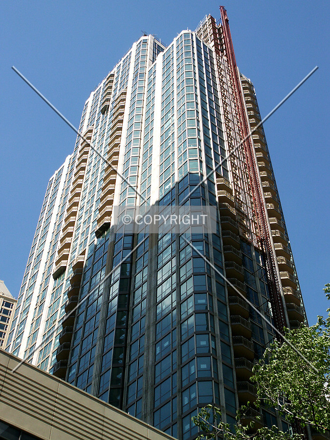 Looking up from the southwest