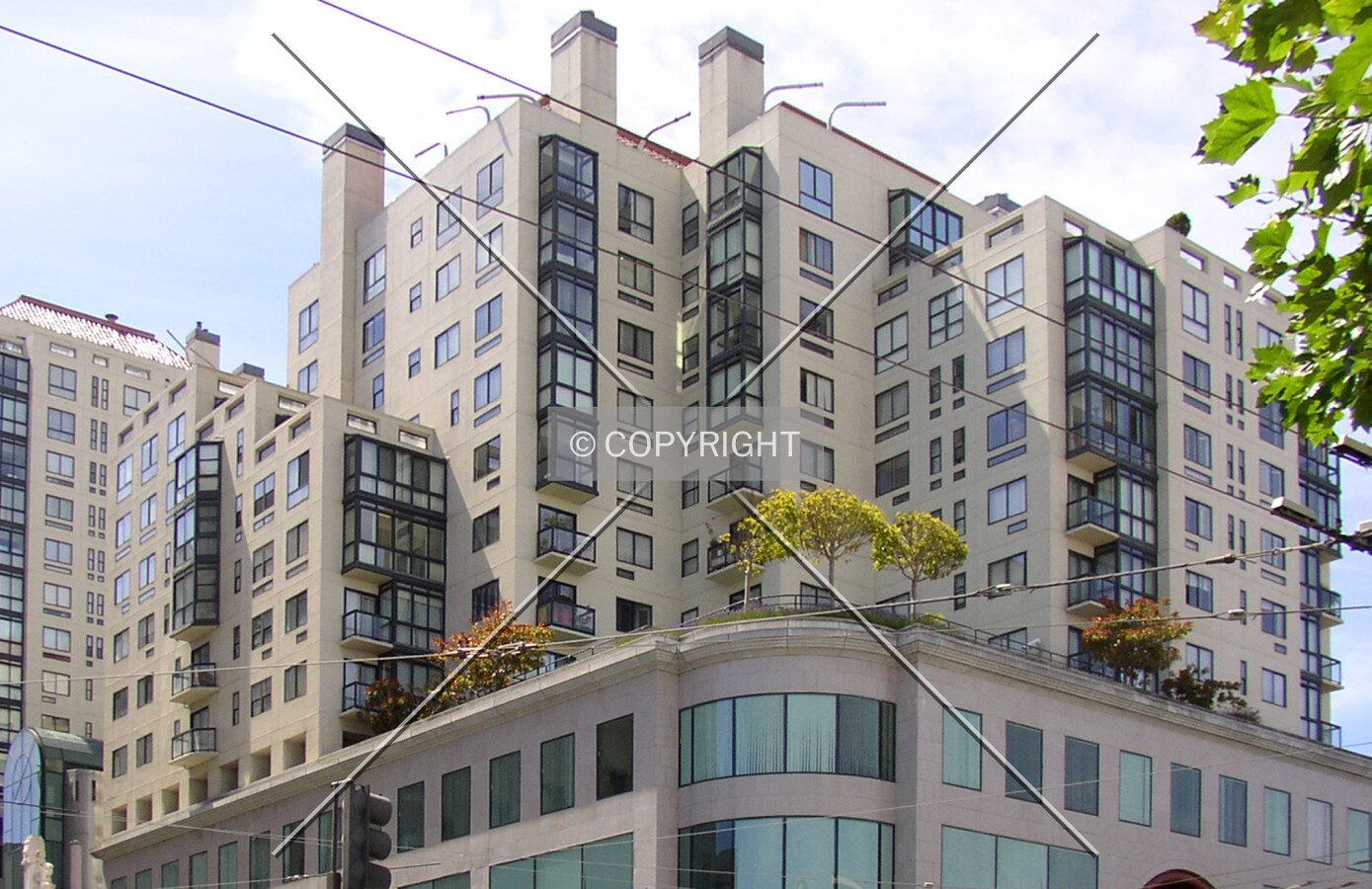 From across Van Ness Avenue to the southeast