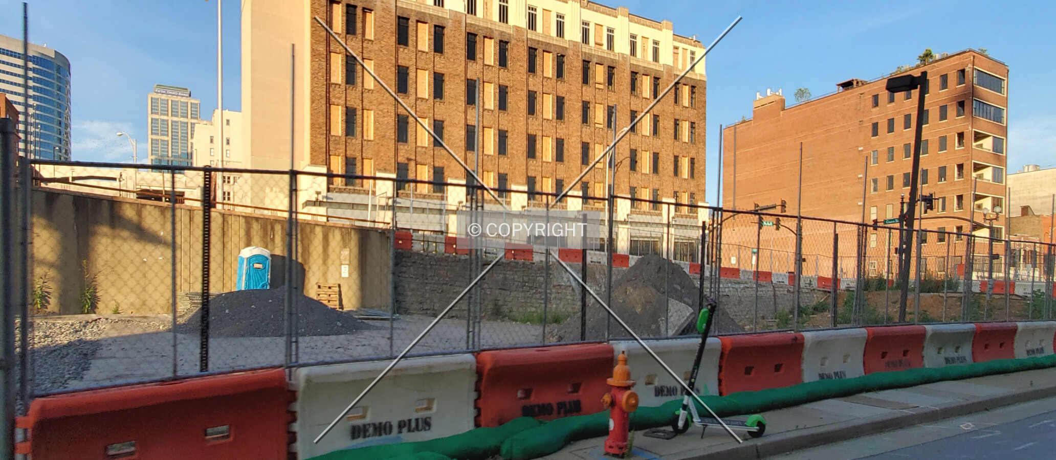 Site work from the northwest; July 3, 2020