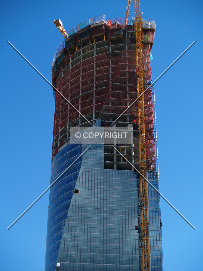 Looking up to the western side