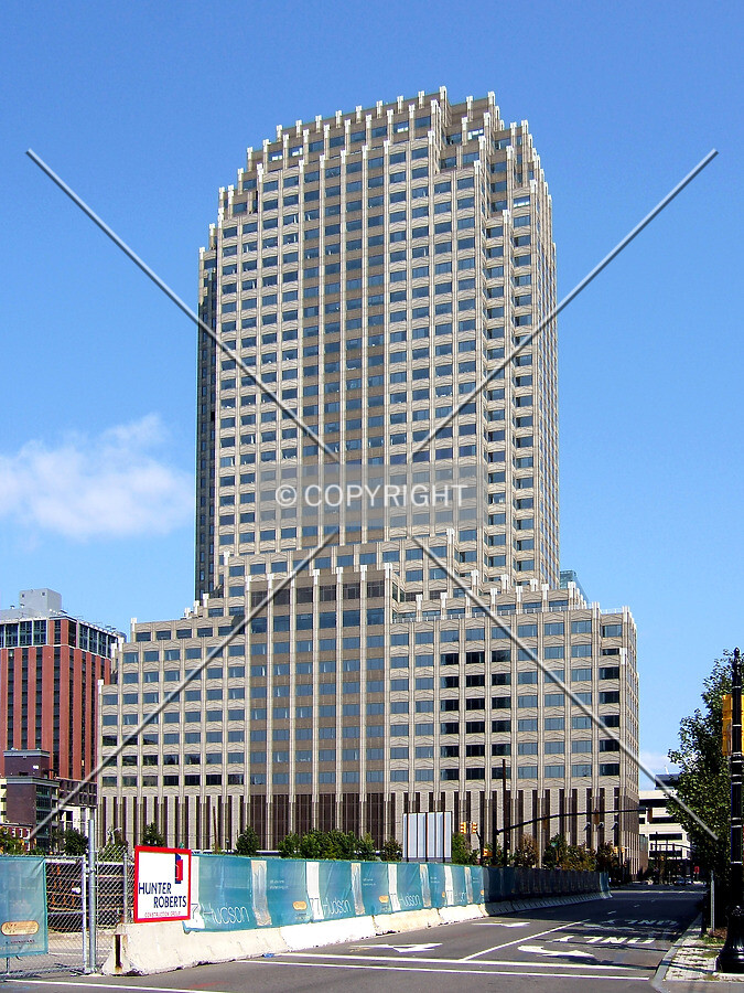 View from the south along Hudson Street