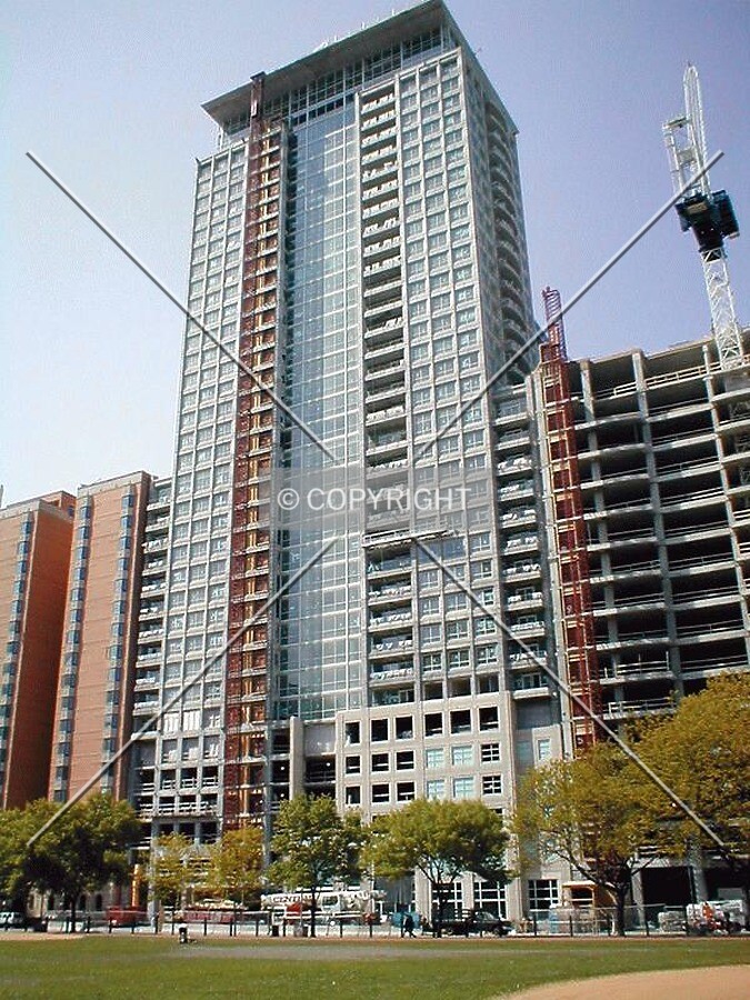 Looking north towards tower