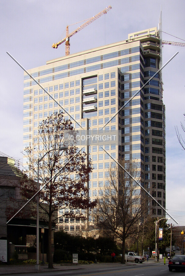 Looking northwest from Peachtree Street NE