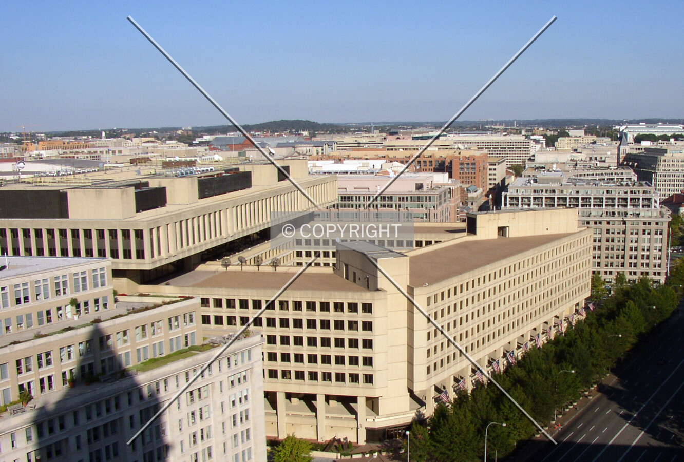Looking northeast from the Old Post Office observation deck