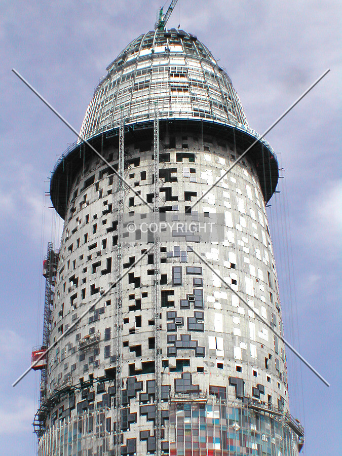 Close view of the top