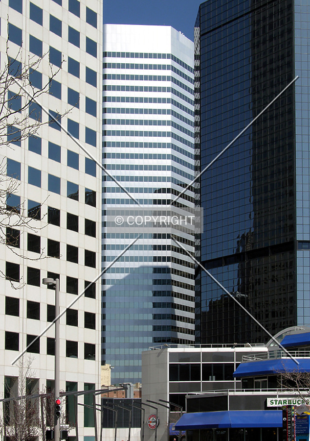 Peeking between the Republic Plaza and the WTC North Tower