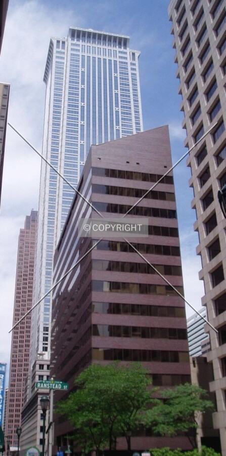 From the south on 18th Street, with Mellon Bank Center and Bell Atlantic Tower in the background
