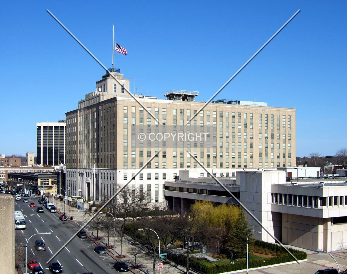 View from the west along Martine Avenue