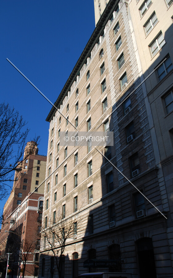 Viewed from the east along Clark Street