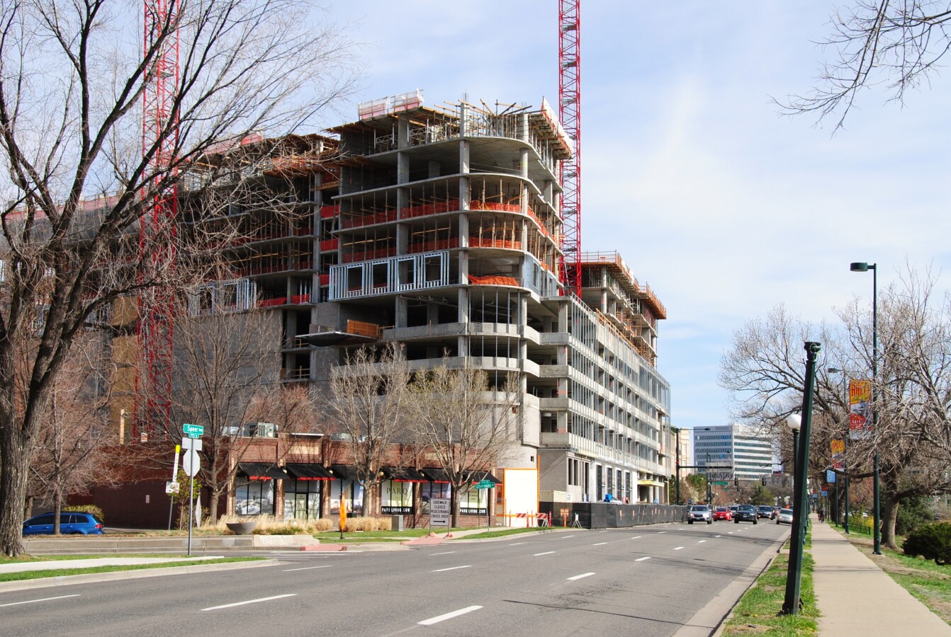View to the southeast