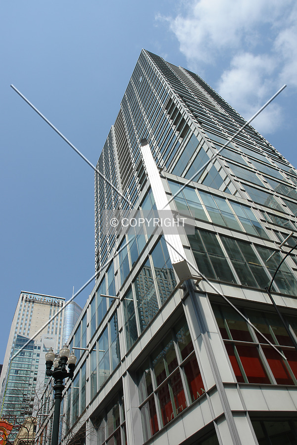 Looking up the Momo skyscraper