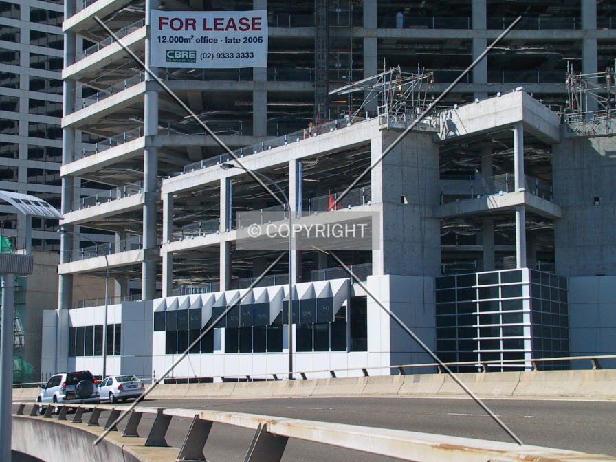 Tower podium close up, seen from Western Distributor