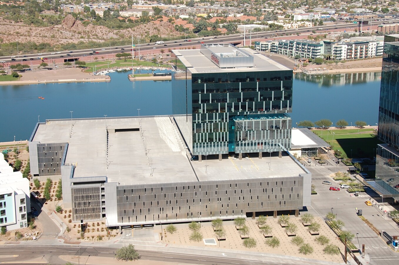 Elevated view from the south
